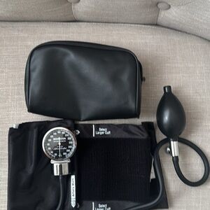 Black Manual Blood Pressure Cuff with Carry Case